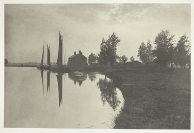 Cantley: Wherries Waiting for the Turn of the Tide alkotó: Peter Henry Emerson