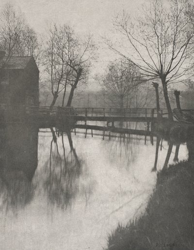Gyaloghíd Chingford közelében, a The Compleat Anglerből, 1888. alkotó: Peter Henry Emerson