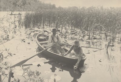 Gyűjtögető tavirózsák,1886 (fotó) alkotó: Peter Henry Emerson