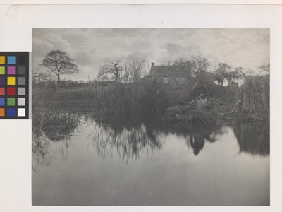 Quanting The Gladdon (platina nyomat az eredeti rögzítésen) alkotó: Peter Henry Emerson