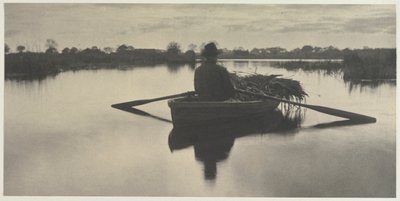 Evezés haza az életről és tájról a Norfolk Broadsban, 1886, XXI. tábla, 1886. alkotó: Peter Henry Emerson