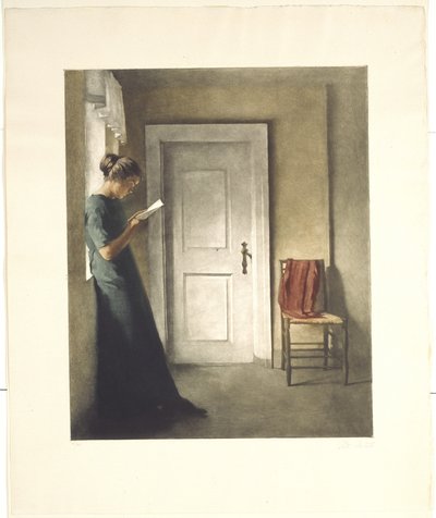 Belső piros kendővel alkotó: Peter Vilhelm Ilsted