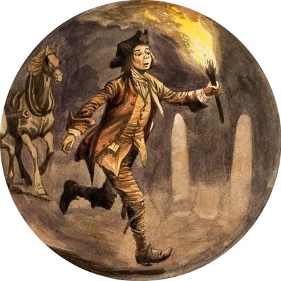 Fiú fut a kocsi előtt fáklyával alkotó: Peter Jackson