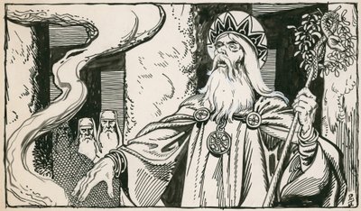 Druidák (tinta papíron) alkotó: Peter Jackson