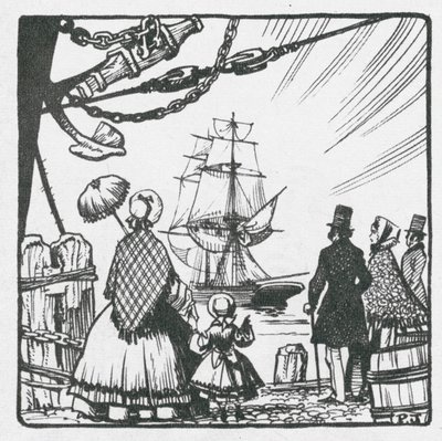 Falmouth, egykor ismert postai csomagküldő bázis (lithó) alkotó: Peter Jackson