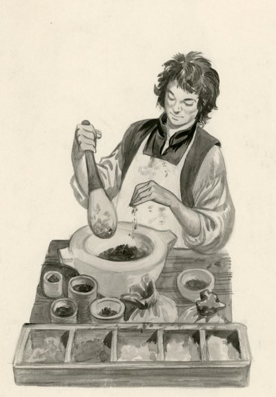 Michelangelo, mint inas, festékeket kever alkotó: Peter Jackson