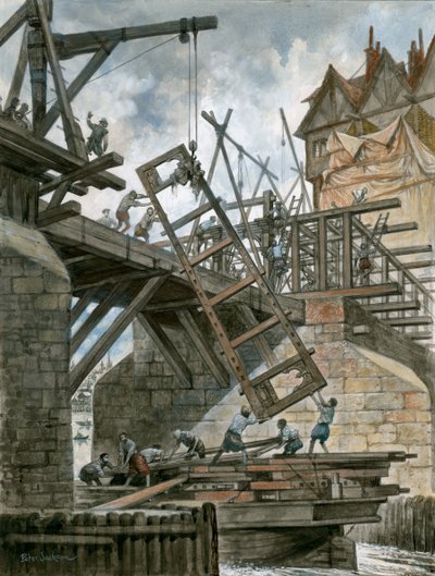 Nonesuch házat emelnek a régi London Bridge-en alkotó: Peter Jackson