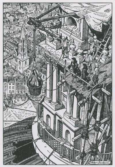 Sir Christopher Wren a kupola haladását vizsgálja alkotó: Peter Jackson