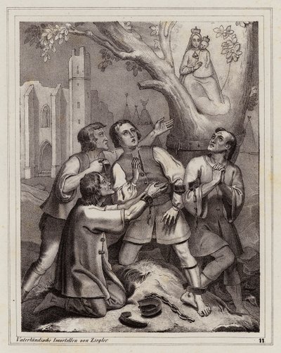 Szűz Mária jelenése, Hietzing, Bécs alkotó: Peter Johann Nepomuk Geiger