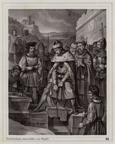 A lilienfeldi apátság alapítása alkotó: Peter Johann Nepomuk Geiger