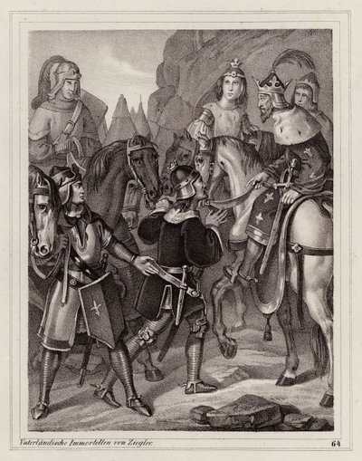 Jámbor Lajos, a frankok királya és szent római császár (metszet) alkotó: Peter Johann Nepomuk Geiger