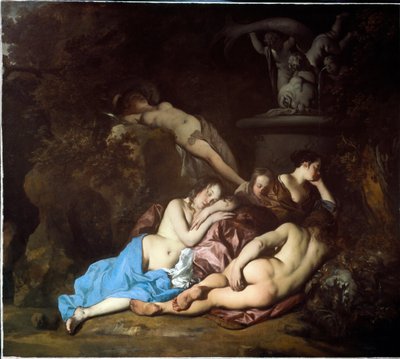 Nimfák a szökőkútnál alkotó: Peter Lely