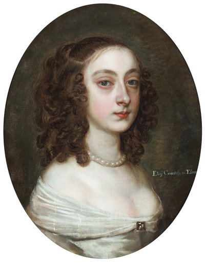 Erzsébet, Essex grófnő portréja (olaj, vászon) alkotó: Peter Lely