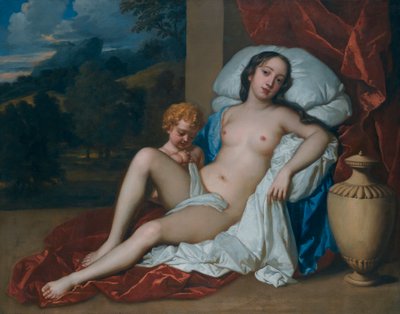 Fiatal nő (Barbara Villiers vagy Nell Gwyn) és gyermeke, mint Vénusz és Ámor portréja. alkotó: Peter Lely