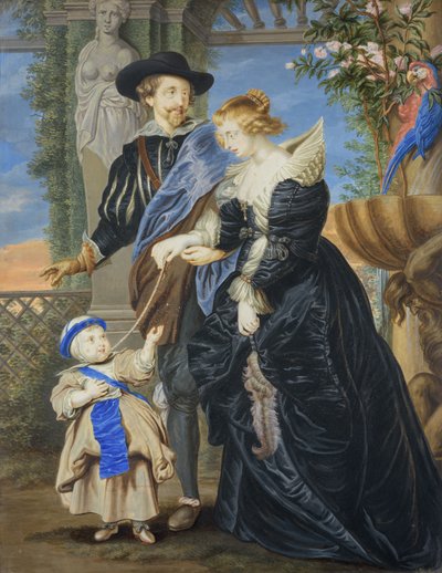 Rubens feleségével és gyermekével alkotó: Peter Lely