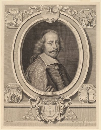 Jules Mazarin bíboros alkotó: Peter Ludwig van Schuppen after Pierre Mignard I