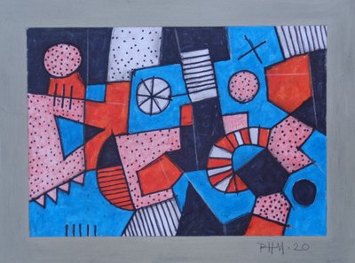 CARNIVAL, 2020 (vegyes technika) alkotó: Peter McClure