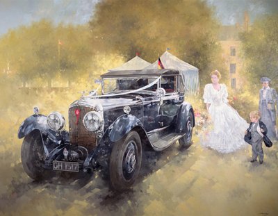 Bentley és menyasszony (olaj, vászon) alkotó: Peter Miller