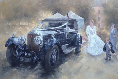 Bentley és menyasszony (olaj, vászon) alkotó: Peter Miller