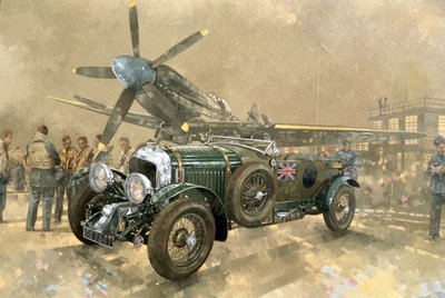 Bentley és Spitfire (olaj, vászon) alkotó: Peter Miller