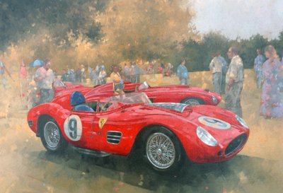 Ferrari, nap a Meadow Brook-ban (olaj, vászon) alkotó: Peter Miller