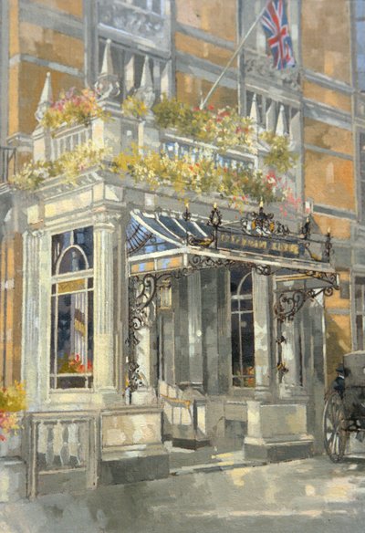 The Connaught Hotel, London (olaj, vászon) alkotó: Peter Miller