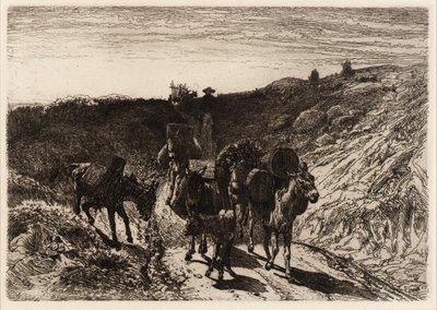 A Burro Train, Új-Mexikó alkotó: Peter Moran