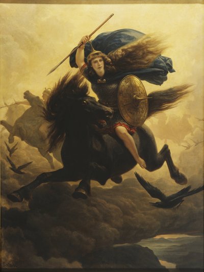 Les valkyries – The Walkueren (Valkyrien), szerző: Arbo, Peter Nicolai (1831-1892). Olajfestmény alkotó: Peter Nicolai Arbo
