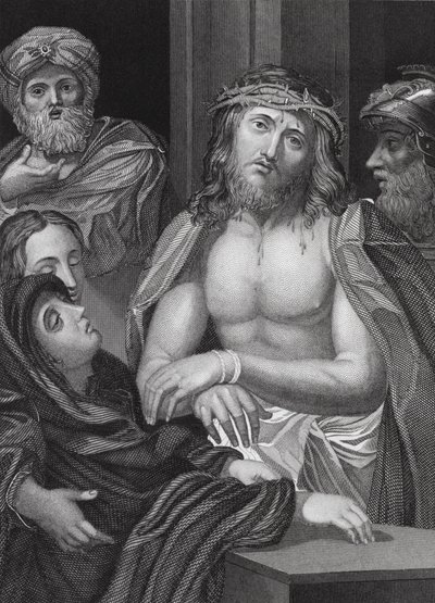 Ecce Homo, Ézsaiás, 53. fejezet, 5. v. (metszet) alkotó: Peter Paul (after) Rubens