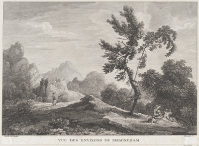 Kilátás Birminghamre, kb. 1755., kb. 1755. alkotó: Peter Paul Benazech