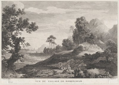 Kilátás Birmingham falujára, kb. 1755., kb. 1755. alkotó: Peter Paul Benazech