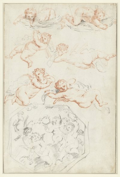 Tanulmányok a puttiról alkotó: Peter Paul Rubens (possibly)