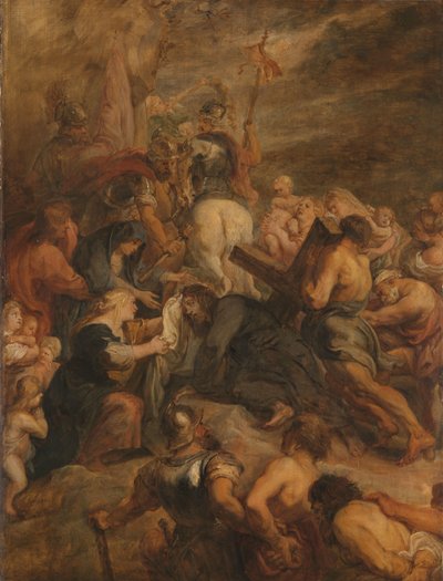 Krisztus a golgotai úton alkotó: Peter Paul Rubens (workshop of)