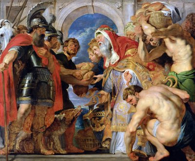 Ábrahám és Melkisédek alkotó: Peter Paul Rubens