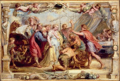 Briseis visszaadva Akhilleusznak, 16301631 alkotó: Peter Paul Rubens