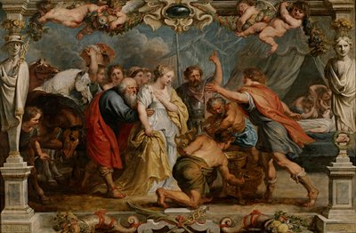 Briseis visszaadja Achillesnek alkotó: Peter Paul Rubens