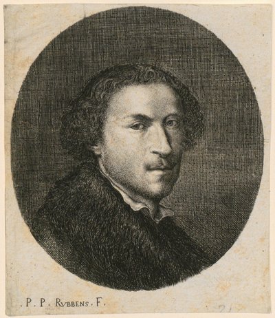 Férfi mellképe, háromnegyedes nézet jobbra alkotó: Peter Paul Rubens