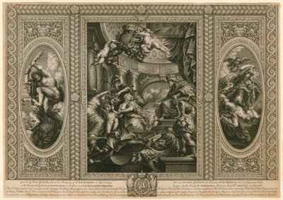 A Whitehall bankettházának mennyezete alkotó: Peter Paul Rubens