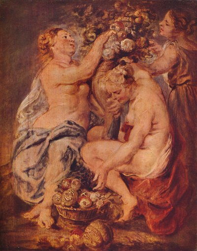 Ceres és két nimfa bőségszaruval, c1617 alkotó: Peter Paul Rubens
