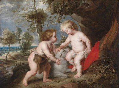 Krisztus és Keresztelő János gyermekként alkotó: Peter Paul Rubens