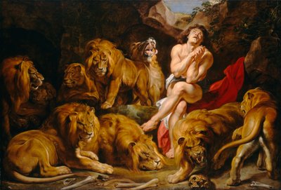Dániel az oroszlánbarlangban alkotó: Peter Paul Rubens