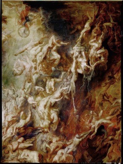 Az elkárhozottak pokolba esése alkotó: Peter Paul Rubens