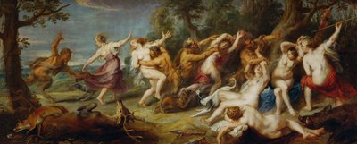 Diana és a szatírok által felfedezett nimfák, 1635 körül (festmény, vászon) alkotó: Peter Paul Rubens