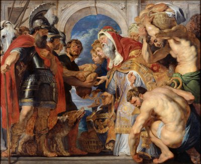 Ábrahám és Melkisédek találkozása alkotó: Peter Paul Rubens