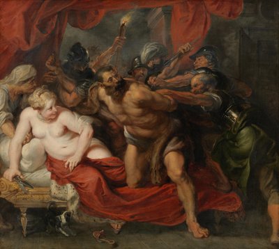 Sámson elfogása alkotó: Peter Paul Rubens