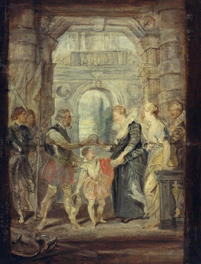 A régensség átadása (vázlat a Medici-ciklushoz) alkotó: Peter Paul Rubens