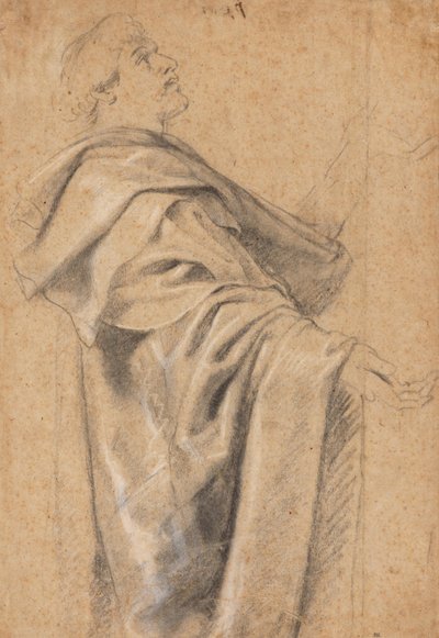 Egy széles köpenyt viselő férfi alkotó: Peter Paul Rubens