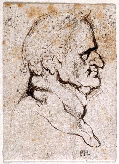 Galba, az első tizenkét Caesar közül nyolc tíz rajzából, Giovanni da Cavino érmei után (toll és tinta papíron) alkotó: Peter Paul Rubens