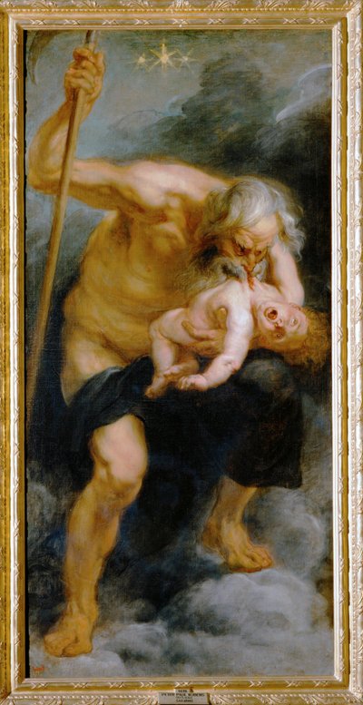 Isten Szaturnusza felfalja fiát (festmény vászonra) alkotó: Peter Paul Rubens