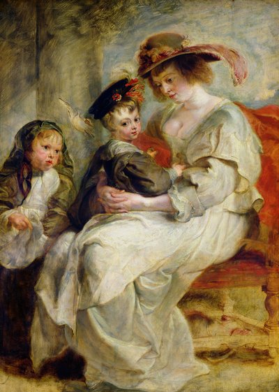 Helene Fourment (1614-73) két gyermekével, Claire-Jeanne-nal és Francois-val, 1636-37 körül alkotó: Peter Paul Rubens